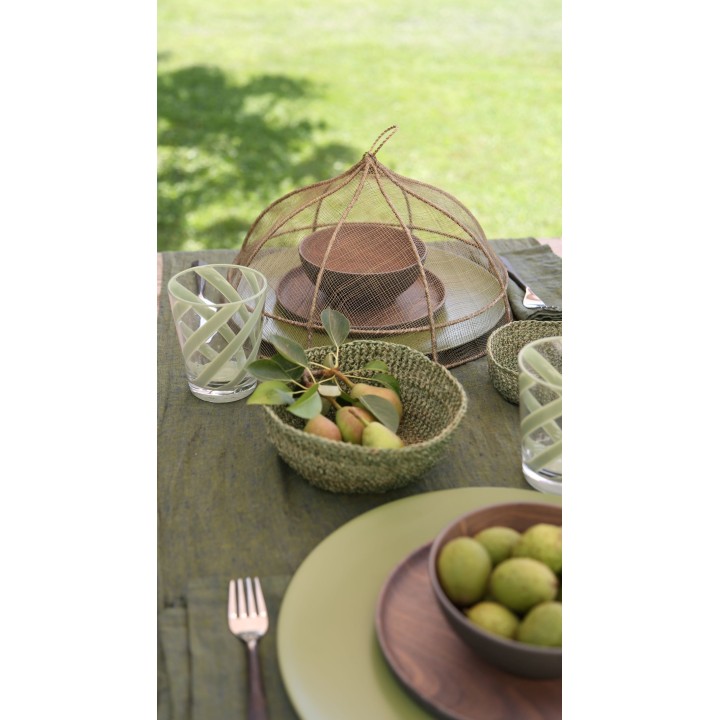 Coprivivande rete in abaca d35 h18 cm