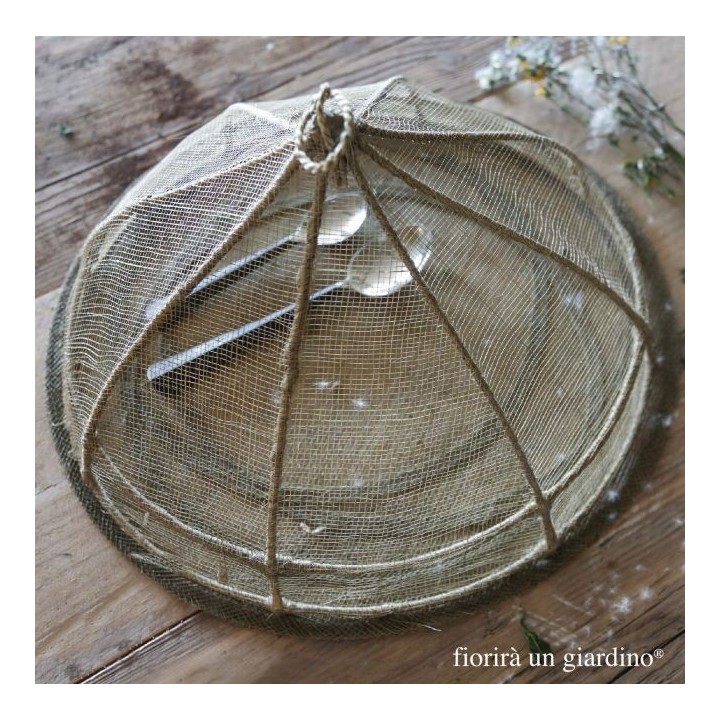 Coprivivande rete in abaca d35 h18 cm