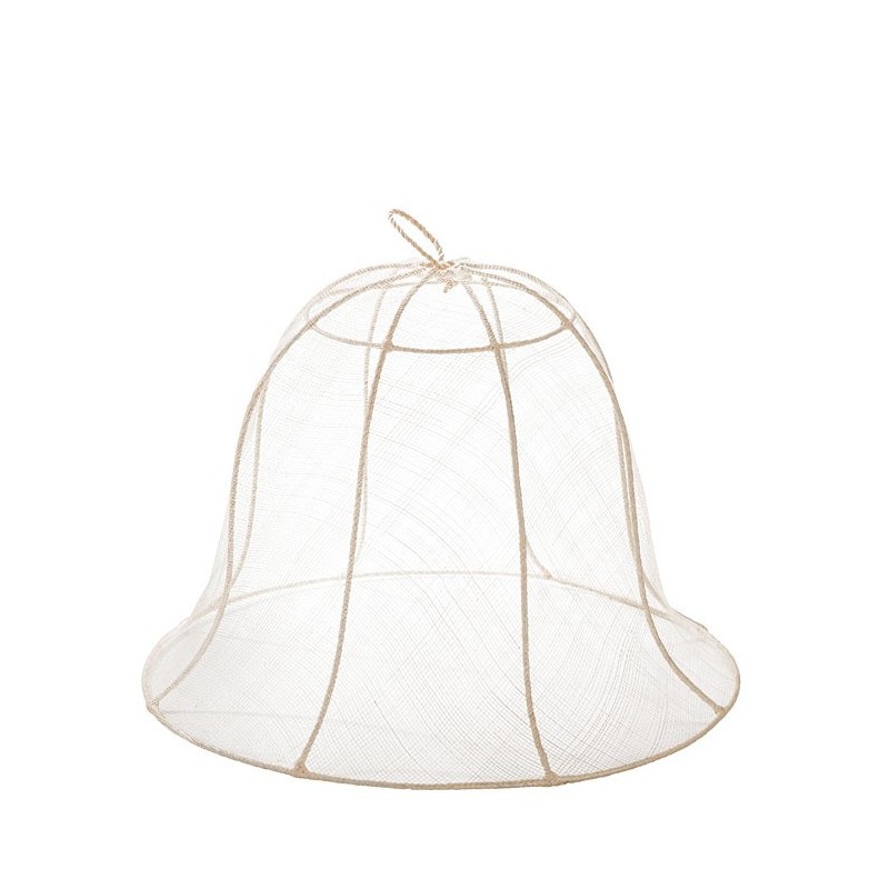 Bell food cover in abaca net d40 h30 cm