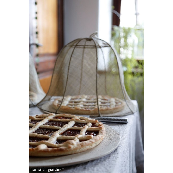 Bell food cover in abaca net d40 h30 cm