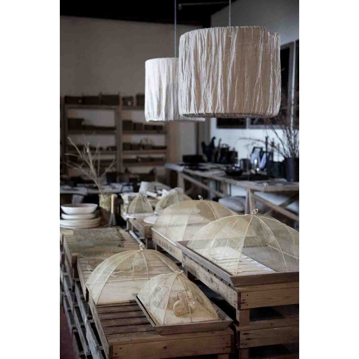 Maxi couvre-plat en filet d'abaca 48 x 66 h25 cm