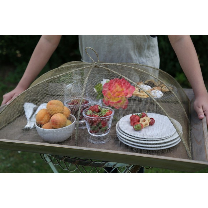 Coprivivande rete maxi in abaca 48 x 66 h25 cm