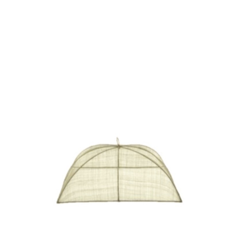 Small food cover in abaca net 25 x 40 h 14 cm
