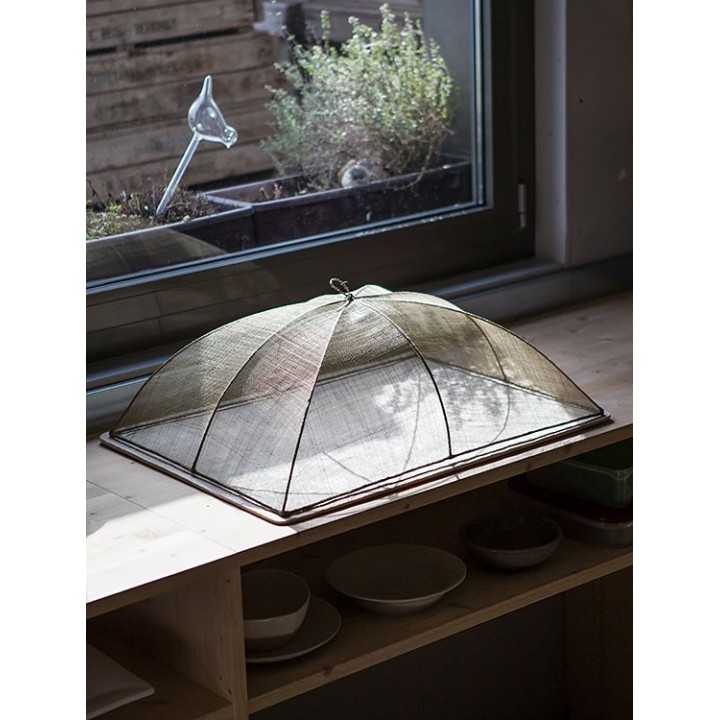 Medium couvre-plat en filet d'abaca 32 x 50 h22 cm