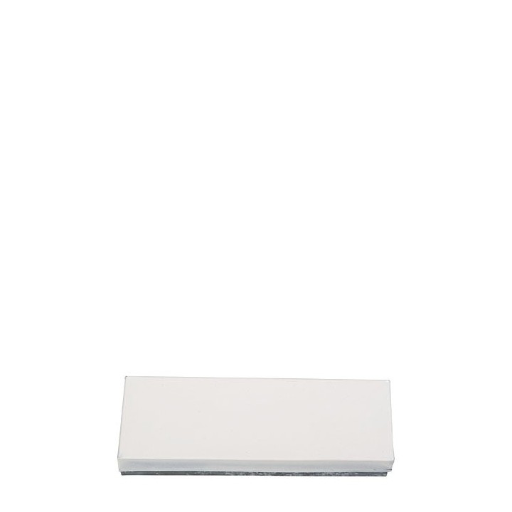 Boite blanche en fer blanc 23 x 7.5 h4 cm