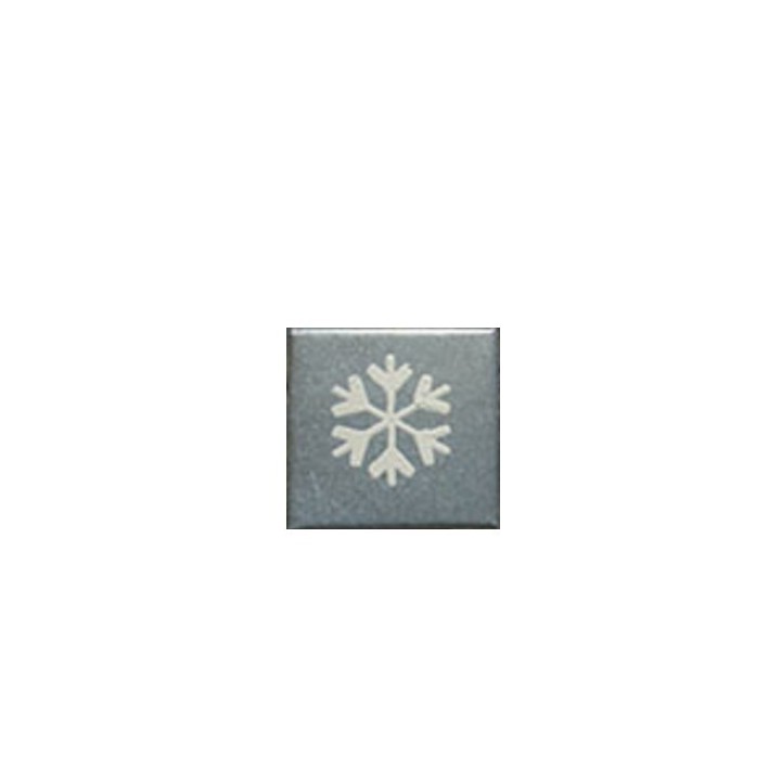 Tin box with snowflake decoration 4x4x4 cm