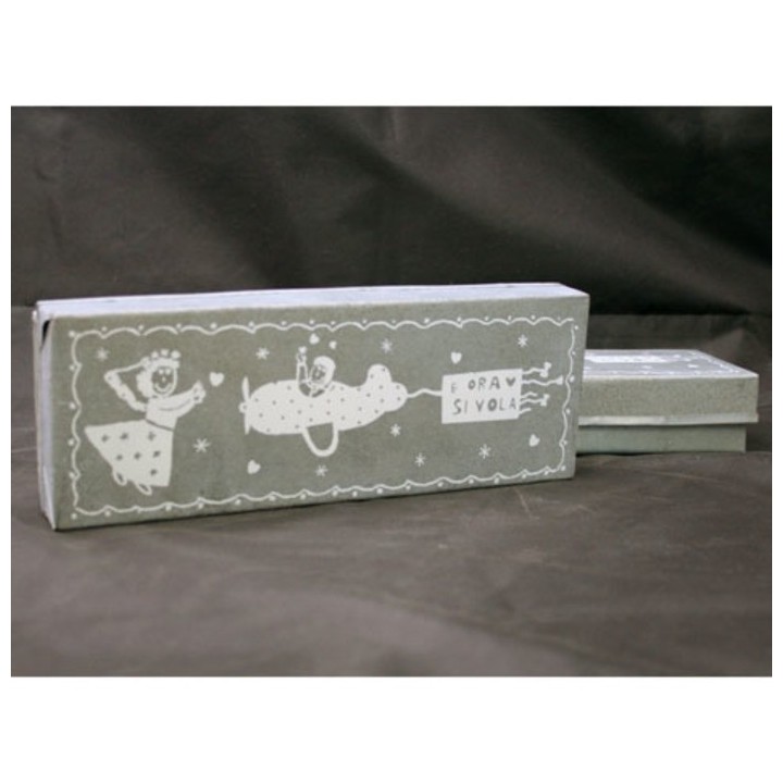 Airplane wedding tin box now we fly 7.5 x 23.5 h4 cm