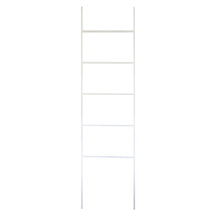 Echelle blanche large a 4 barreaux en fer 300x80 cm