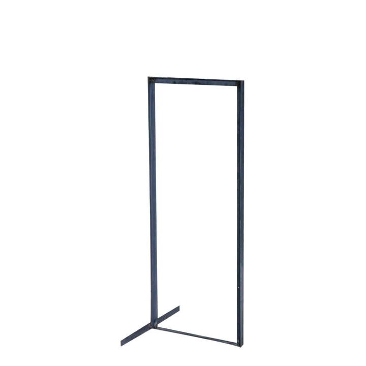Struttura portalegna ferro scuro 40 x 100 cm