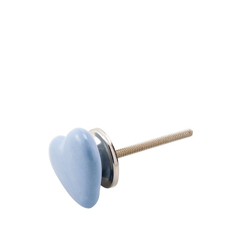 Vite a forma di cuore colore azzurro 4 x 4 cm