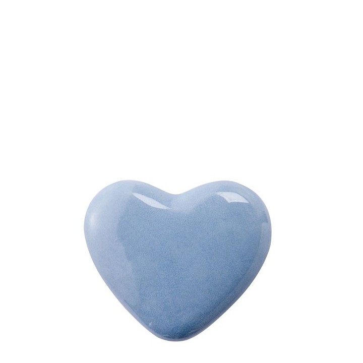 Vis bleue en forme de coeur 4 x 4 cm