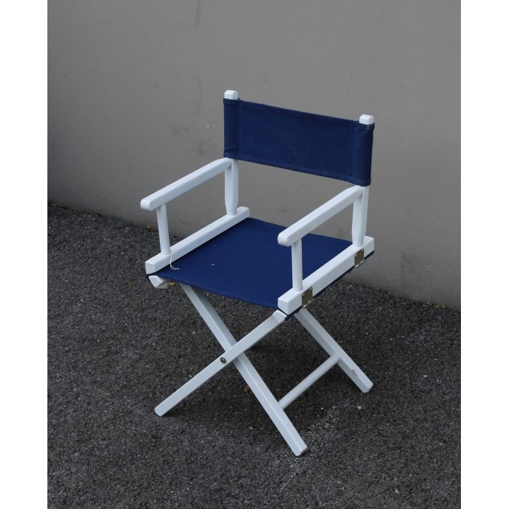 Chaise pliable bleu 35x35 h61 cm