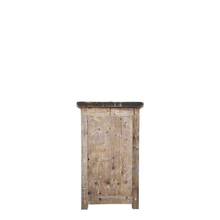 Bancone bar assi grezze con due ripiani 180 x 60 h100 cm