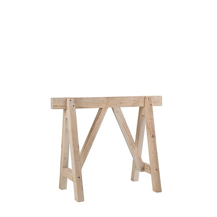 Treteau en bois brut 90 x 42 h70 cm