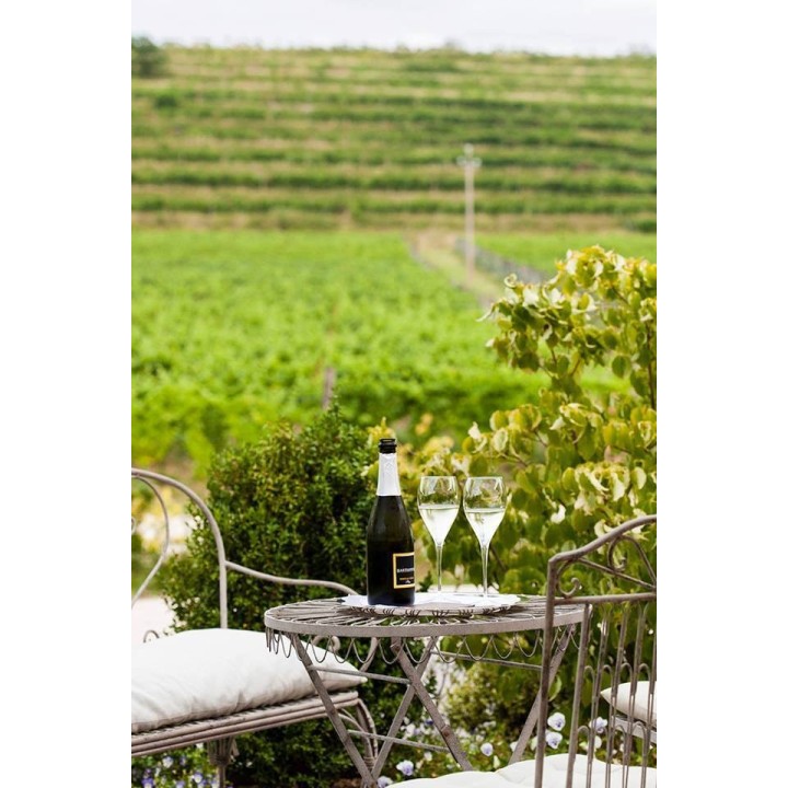 Table marquetee en fer gris d60 h70.5 cm