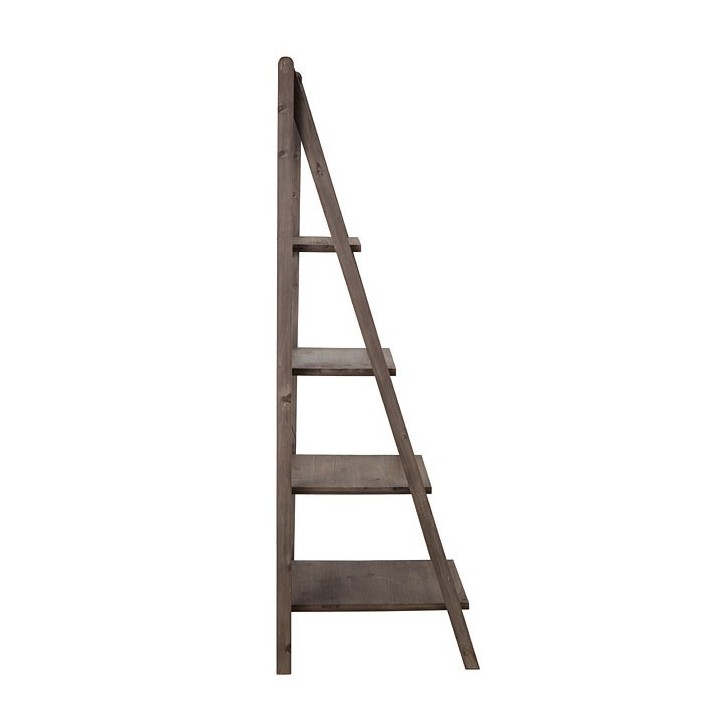 Bistrot wooden ladder with 4 shelves 51 x 40 h150 cm