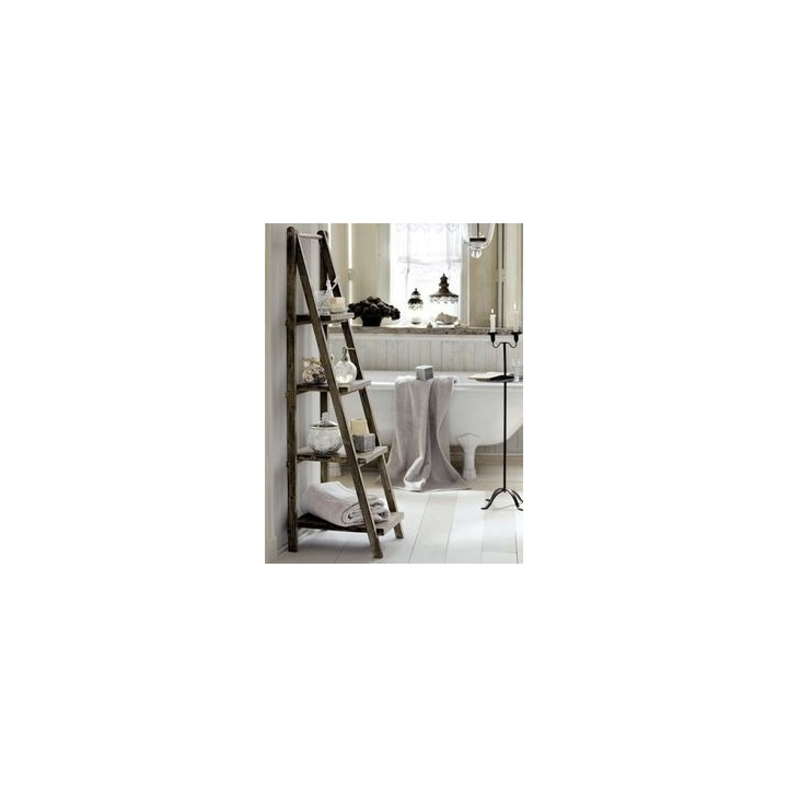 Scala bistrot richiudibile in legno con 4 ripiani 51 x 40 h150 cm