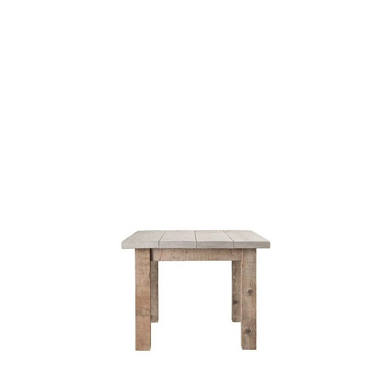 Table en bois brut 100 x 100 h74 cm