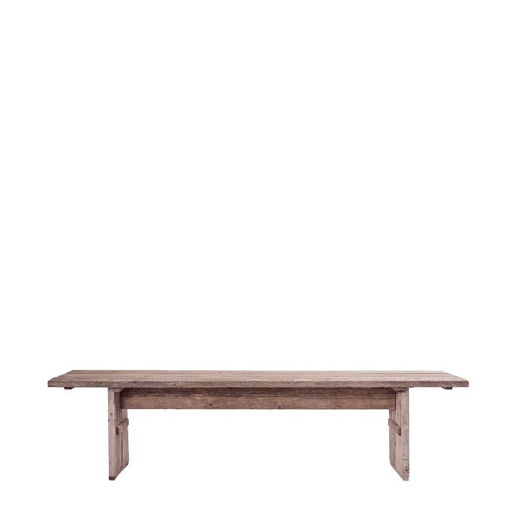 Table en bois brut 70 x 300 h74 cm
