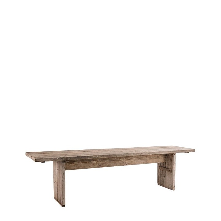 Table en bois brut 70 x 300 h74 cm