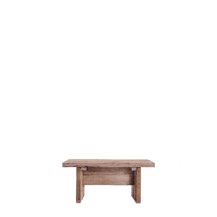 Banc en bois brut 90 x 35 h43 cm