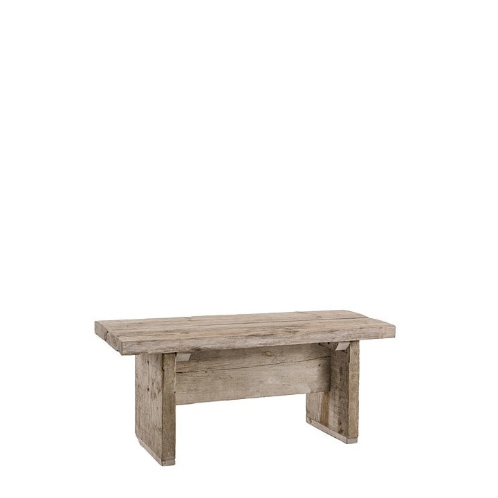 Banc en bois brut 90 x 35 h43 cm
