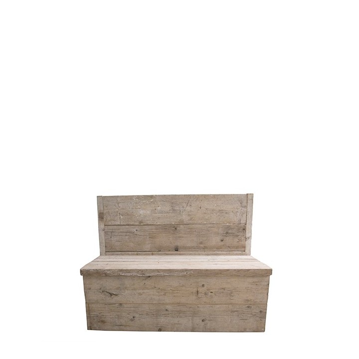 Cassapanca assi grezze 125 x 40 h97 cm