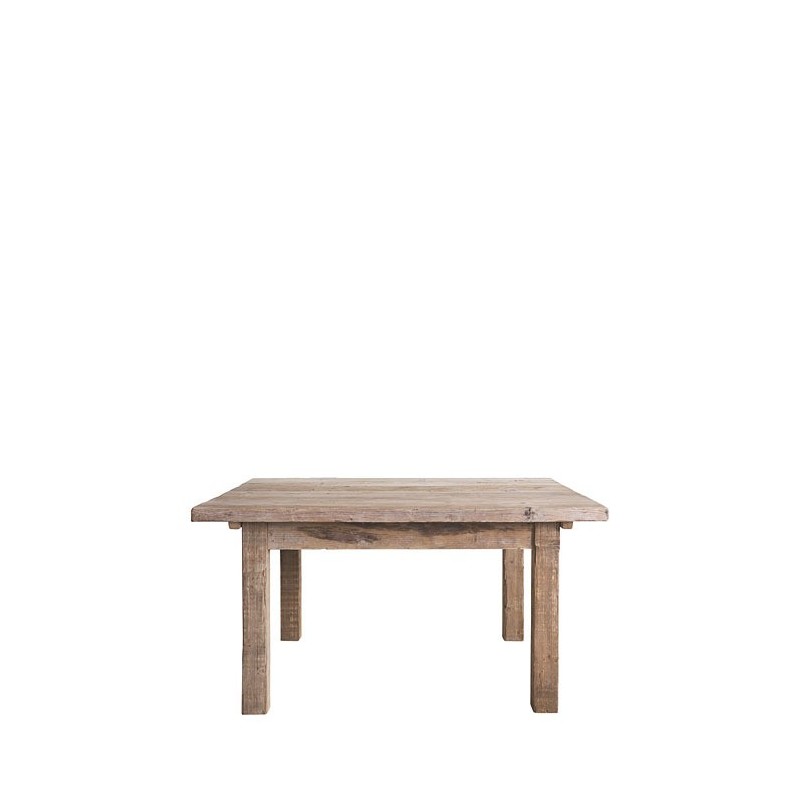 Raw plank table 150 x 150 h76 cm