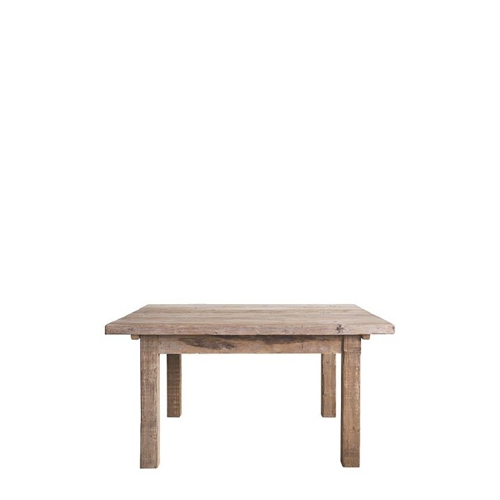 Raw plank table 150 x 150 h76 cm