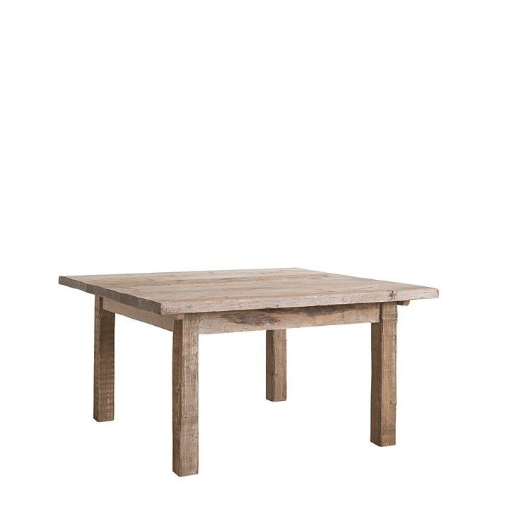 Table en bois brut 150 x 150 h76 cm
