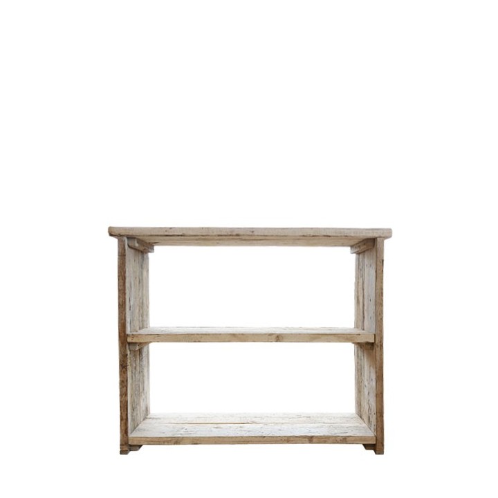 Raw plank console 3 shelves 40 x 116 h96 cm
