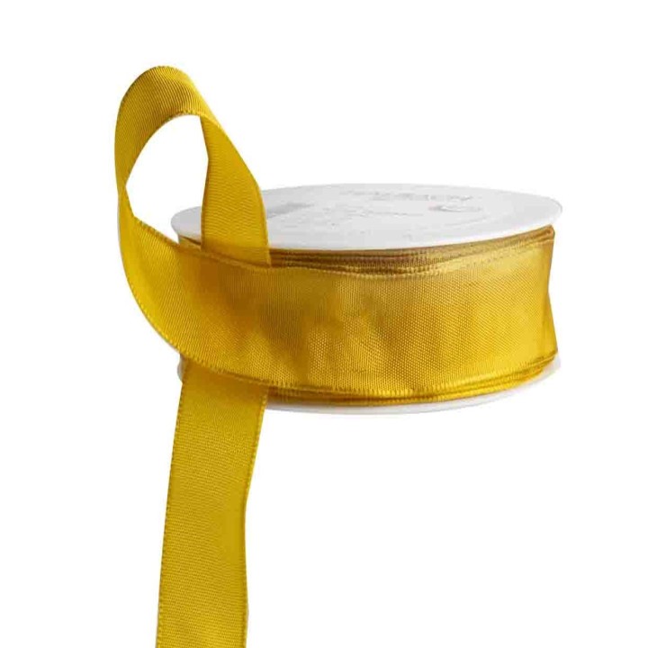 Mustard textured ribbon