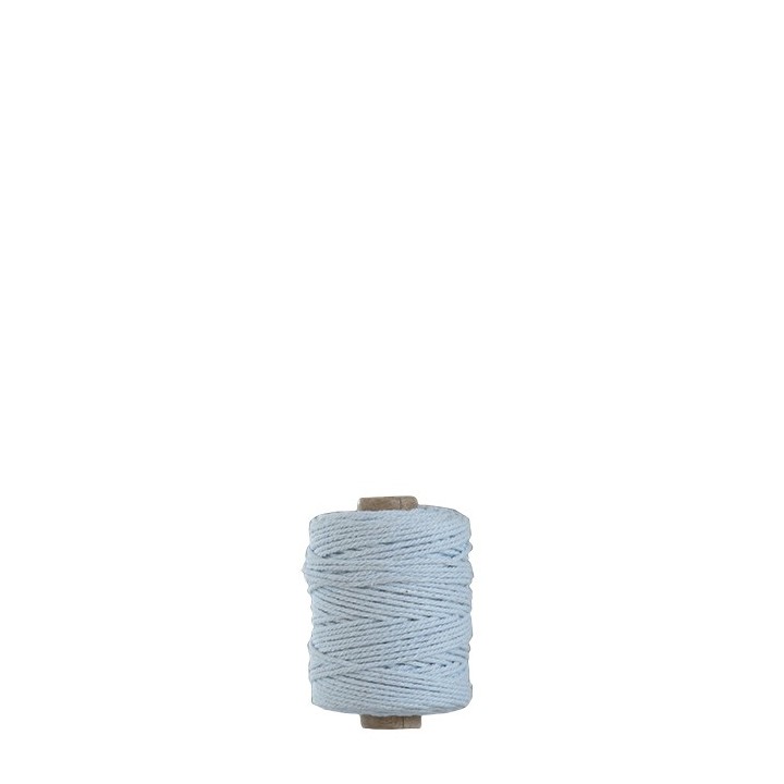 Cordino cotone azzurro 50m x 0.2 cm