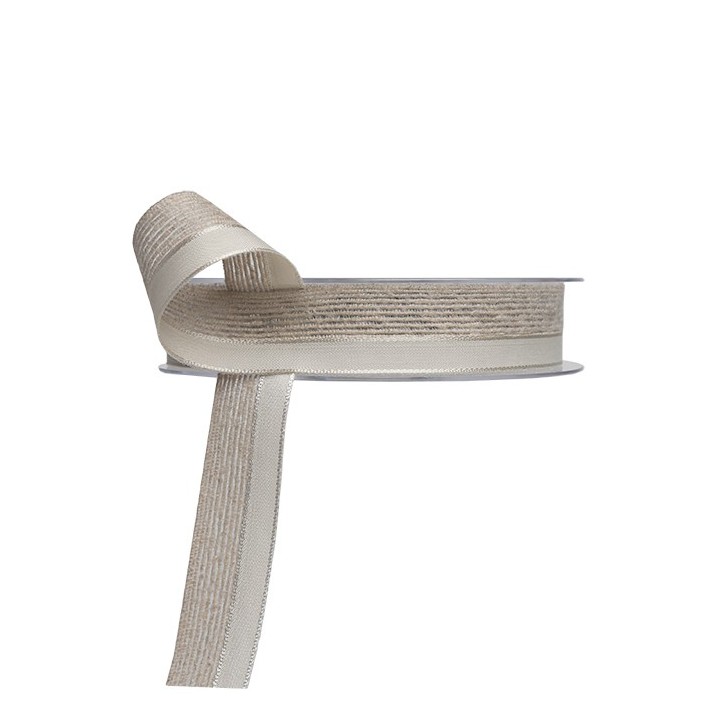 Double weave natural ribbon