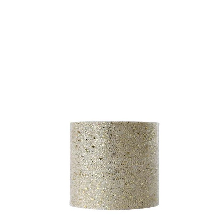 Ruban tulle pailletes doree 50m x7 cm