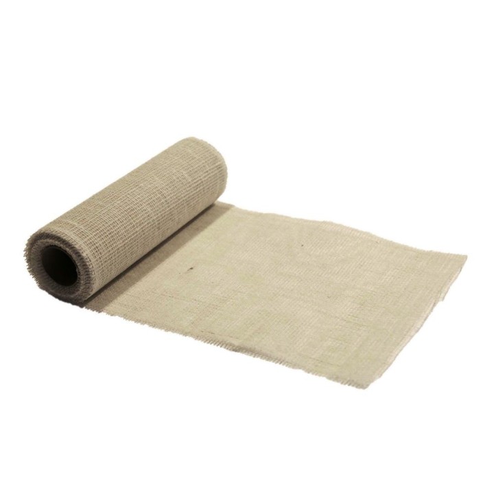 Rouleau filet en jute couleur naturel 30cm x 5m