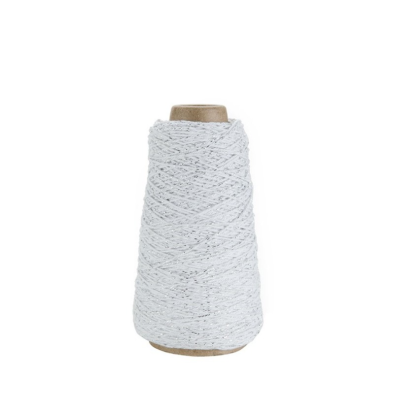 Echeveau de cordon blanc lurex argente 300m x 2mm