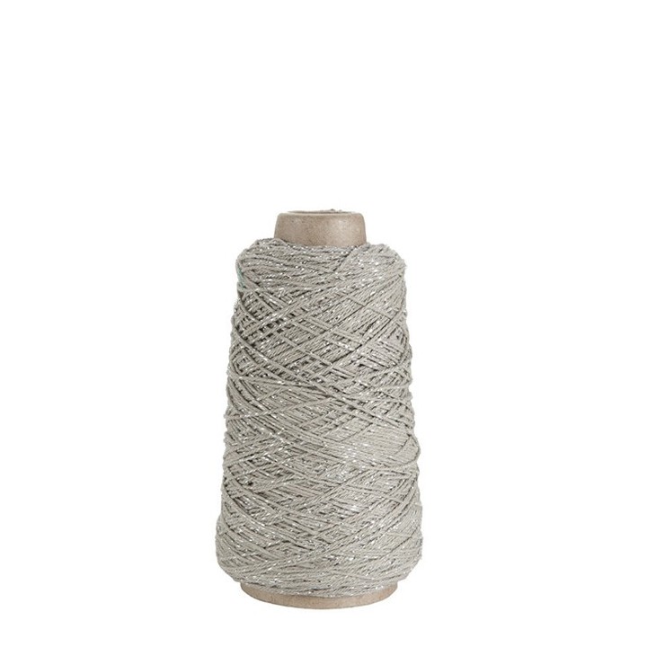 Echeveau de cordon lin lurex argente 300m x 2mm