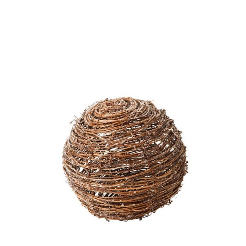 Boule de brindilles effet glace d25 cm