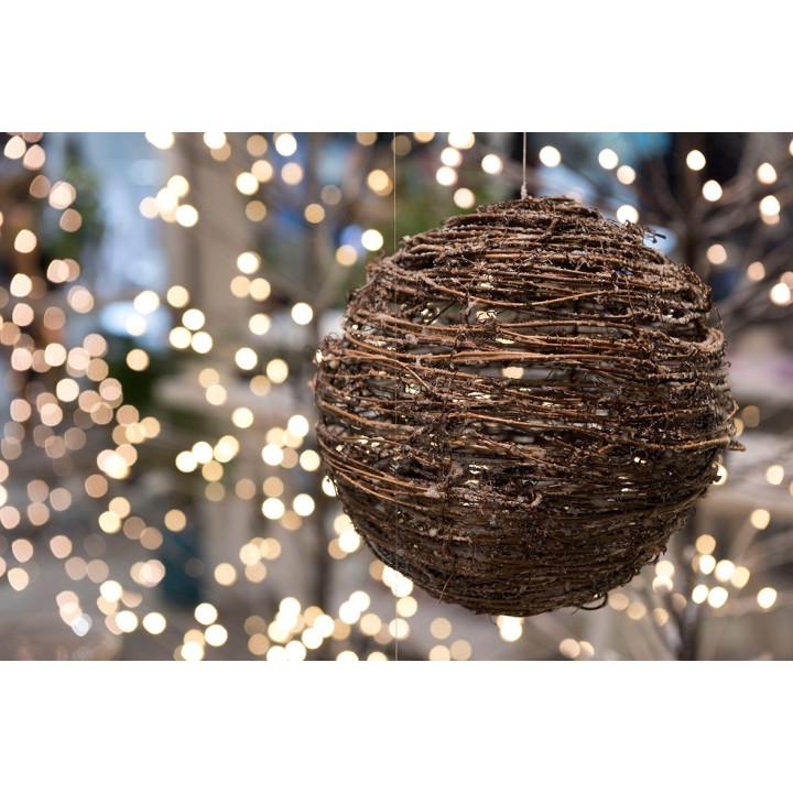 Ball made of sticks frozen effect d25 cm