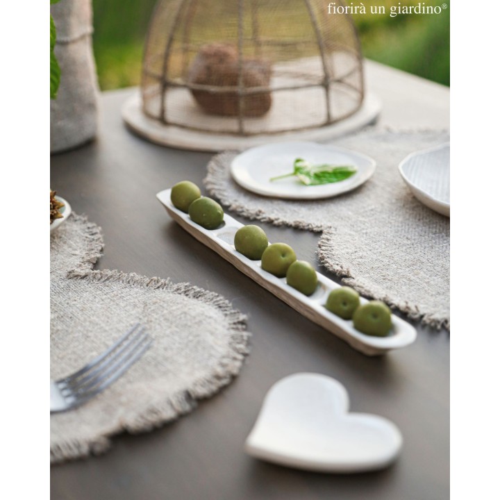 Baccello per olive in gres piccolo 26 x 3 cm