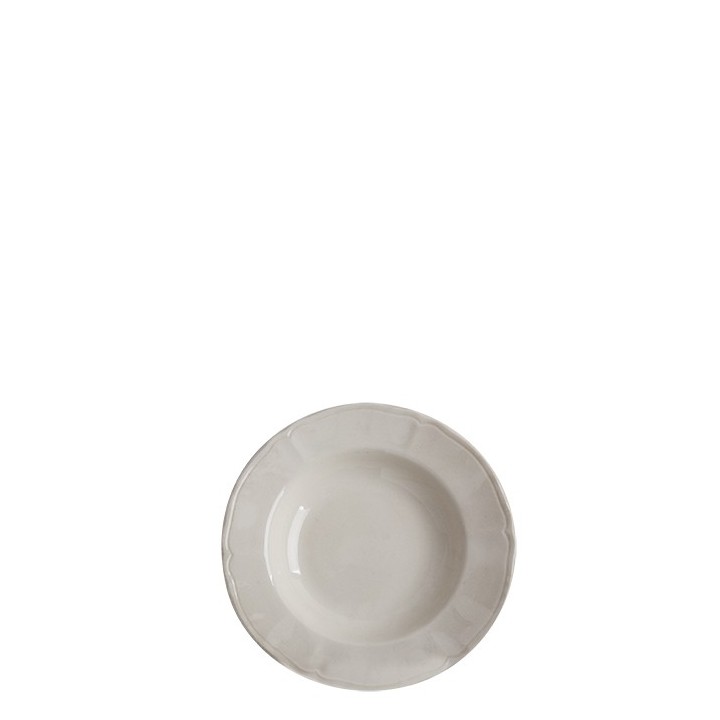 Piatto fondo panna corolla d23 cm