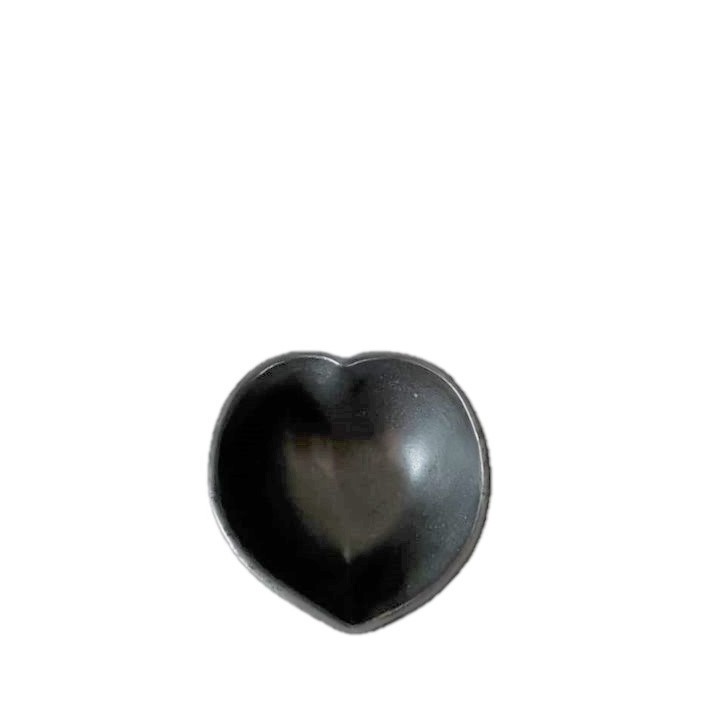 Bol noir en forme coeur en gres d15 h6 cm