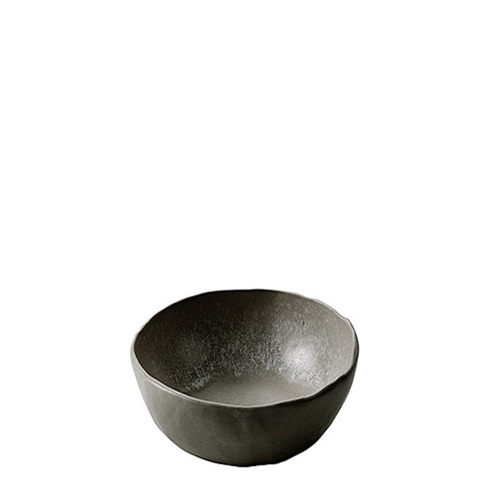 Haute bol noir en gres d14 h9 cm