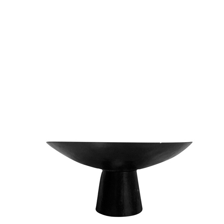 Black gres cake stand d27 h13 cm