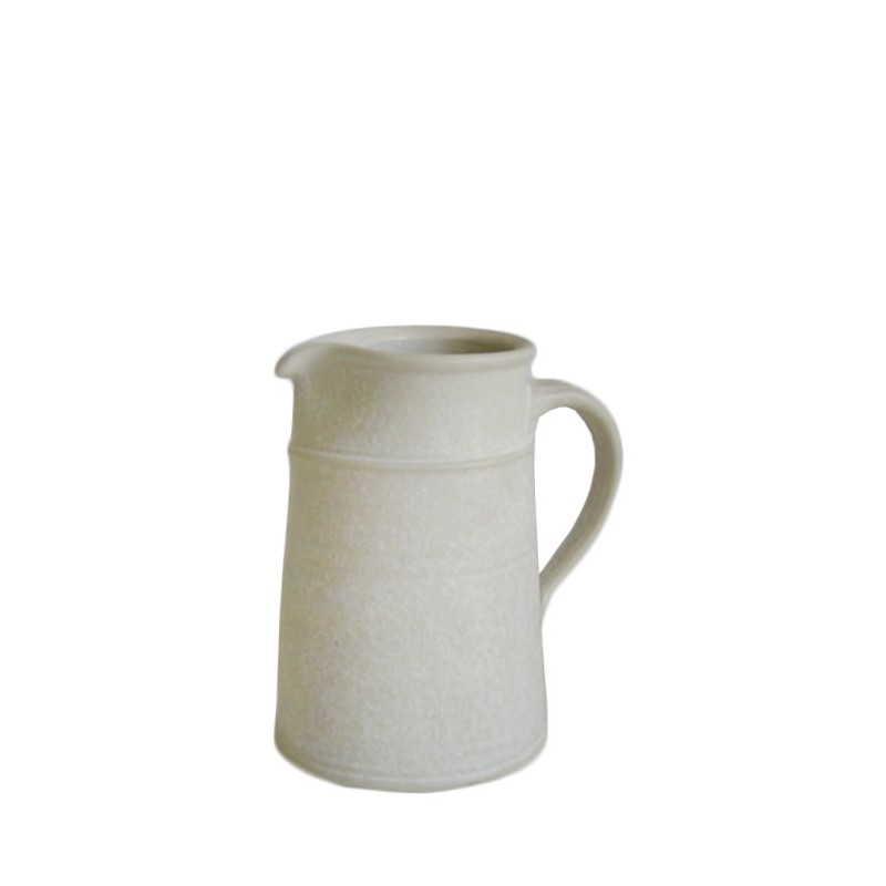 Gres water jug with relief line h19 cm