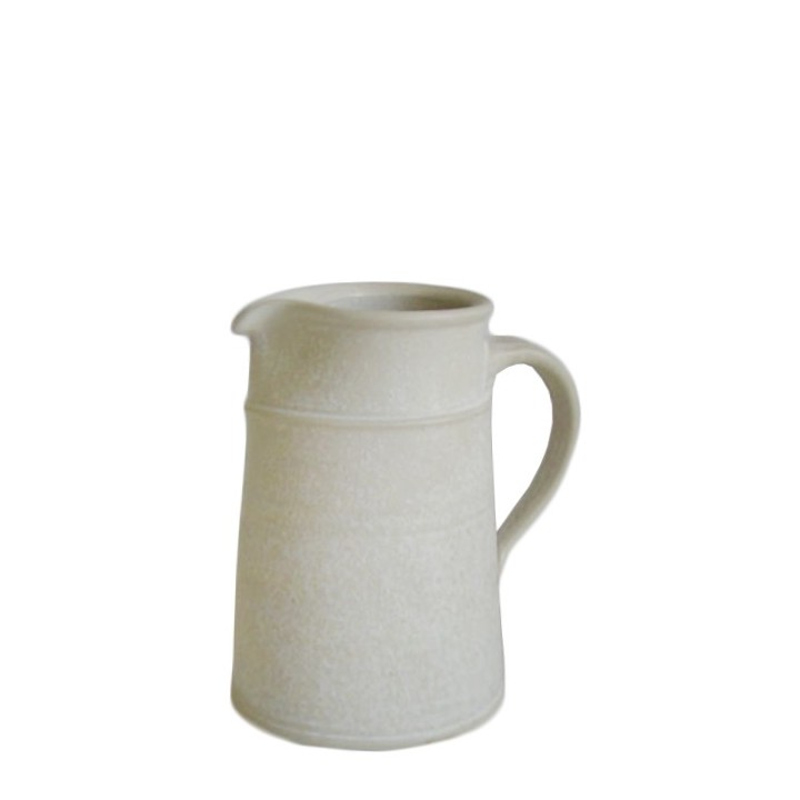 Carafe avec ligne en relief en gres h19 cm