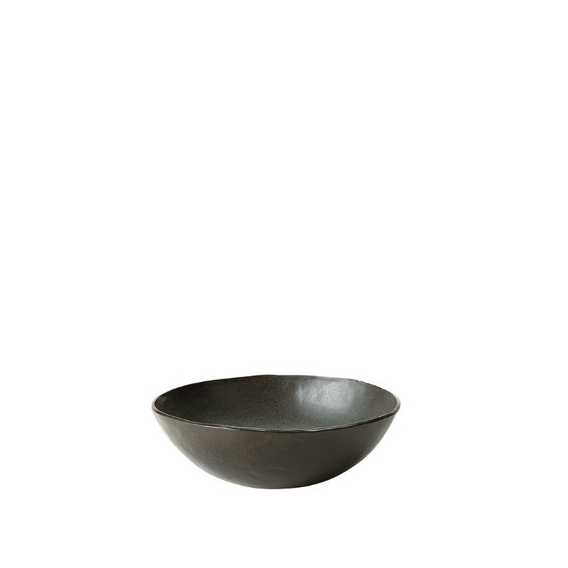 Ciotolona in gres nero d20 h8 cm