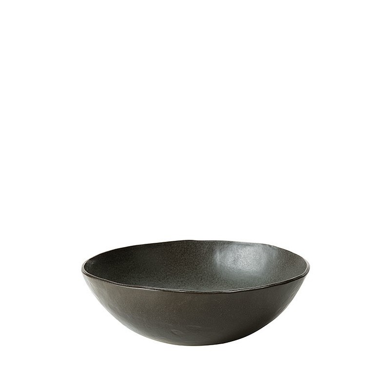 Ciotolona in gres nero d24 h7 cm