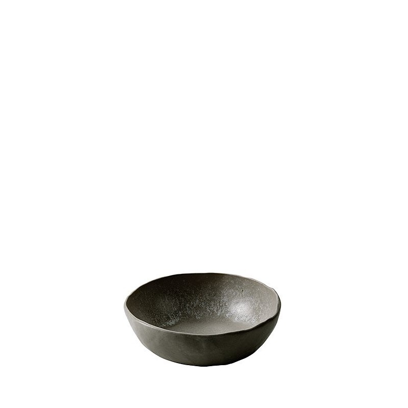 Black gres bowl d14 cm